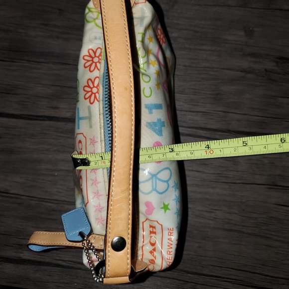 Coach Classic Logo Off White & Multi-colored Mini Bag RARE *see description* - Picture 7 of 16